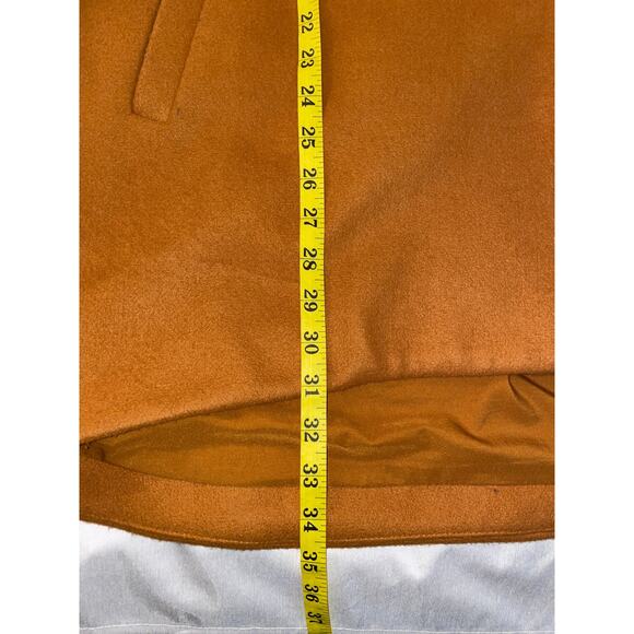Vila Vicamdom Loose Coat - Size EU 44 (US 12 or XL) - Soft in Warm Gold Color - Picture 5 of 11